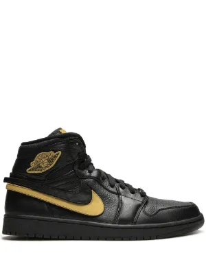 Jordan Air Jordan 1 Mid Black Patent Leather | Black | FARFETCH ZA