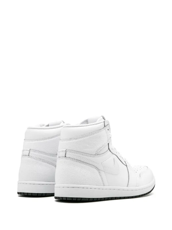 jordan 1 white perforated