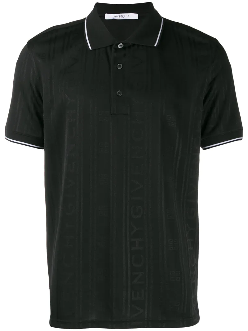 Givenchy – logo polo shirt – men – Polyester/Cotton – L, M, S – Black