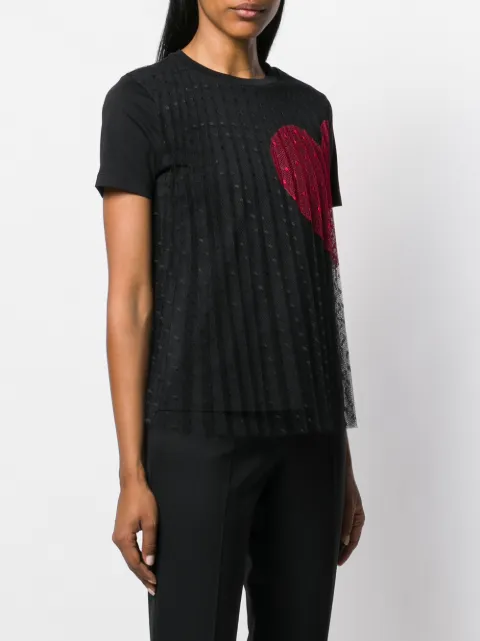 valentino heart t shirt