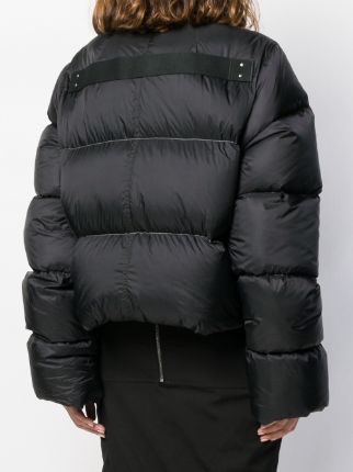 colour block puffer jacket展示图