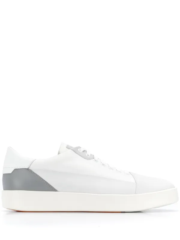 santoni white sneakers