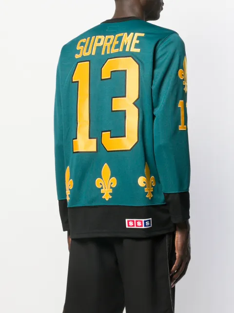 Supreme Fleur De Lis Hockey Top - Farfetch Supreme Fleur De Lis Hockey Top - Farfetch
