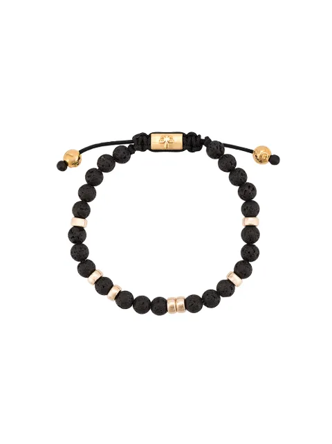 Nialaya Jewelry pulsera de cuentas en contraste