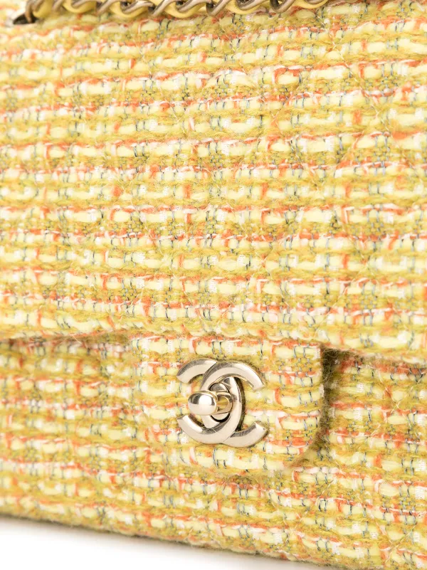 CHANEL Pre-Owned ダブルフラップ ショルダーバッグ | イエロー