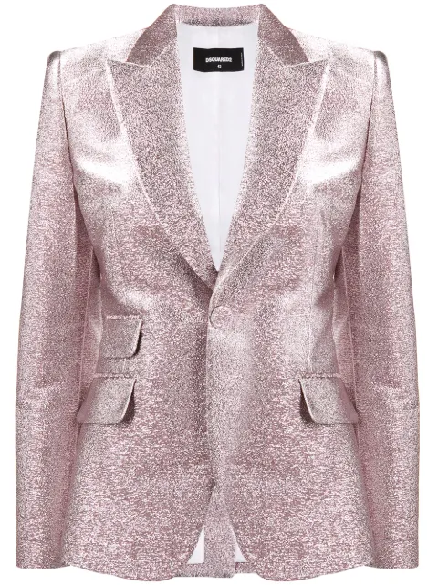 DSQUARED2 blazer con glitter y botones