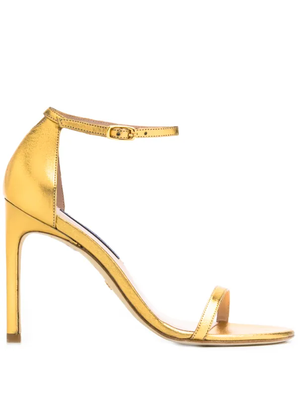 stuart weitzman gold sandals