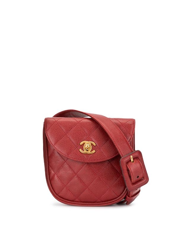 Chanel CC Belt Bag Red Caviar