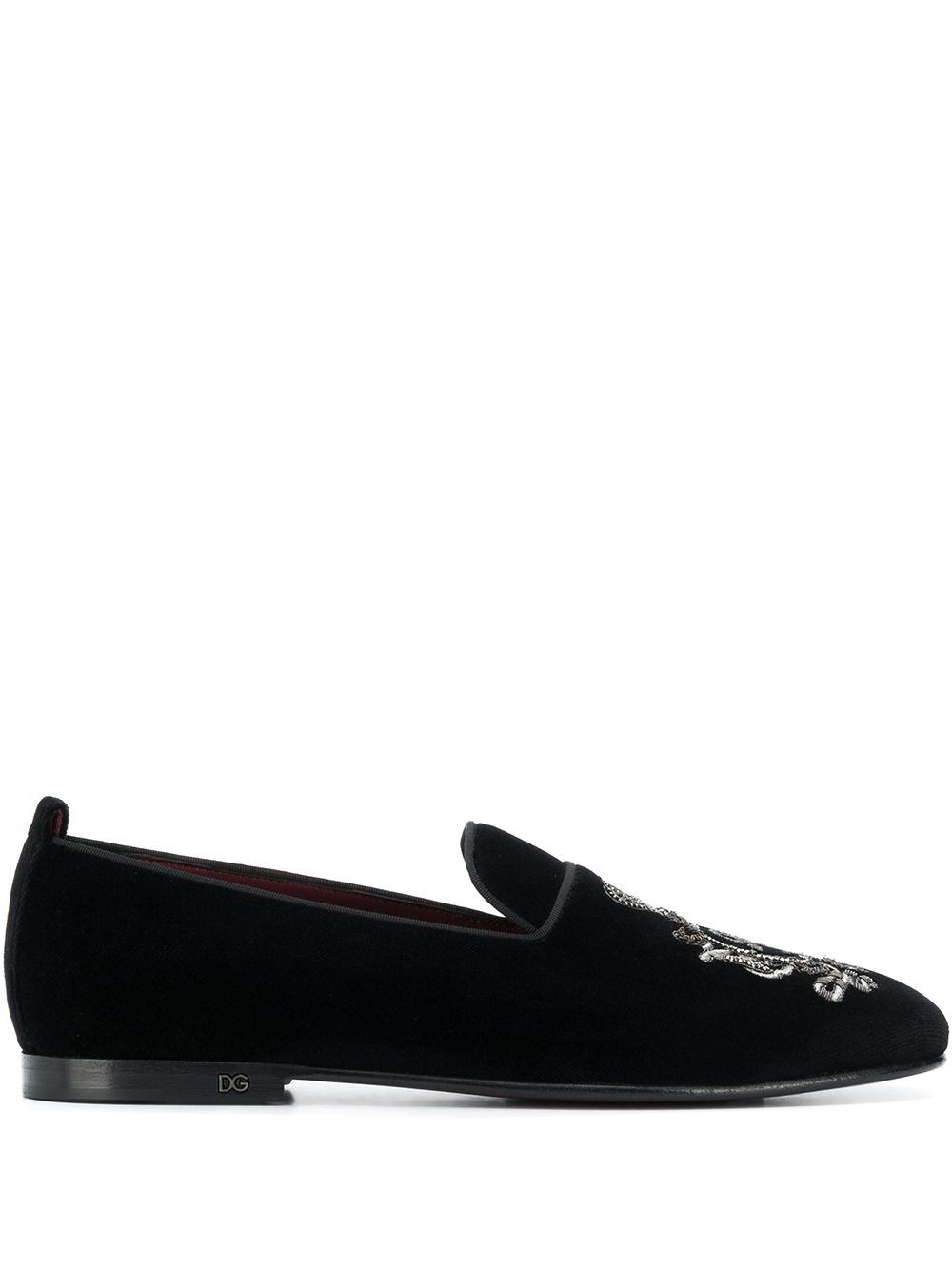 

Dolce & Gabbana mocasines con bordado del logo - Negro