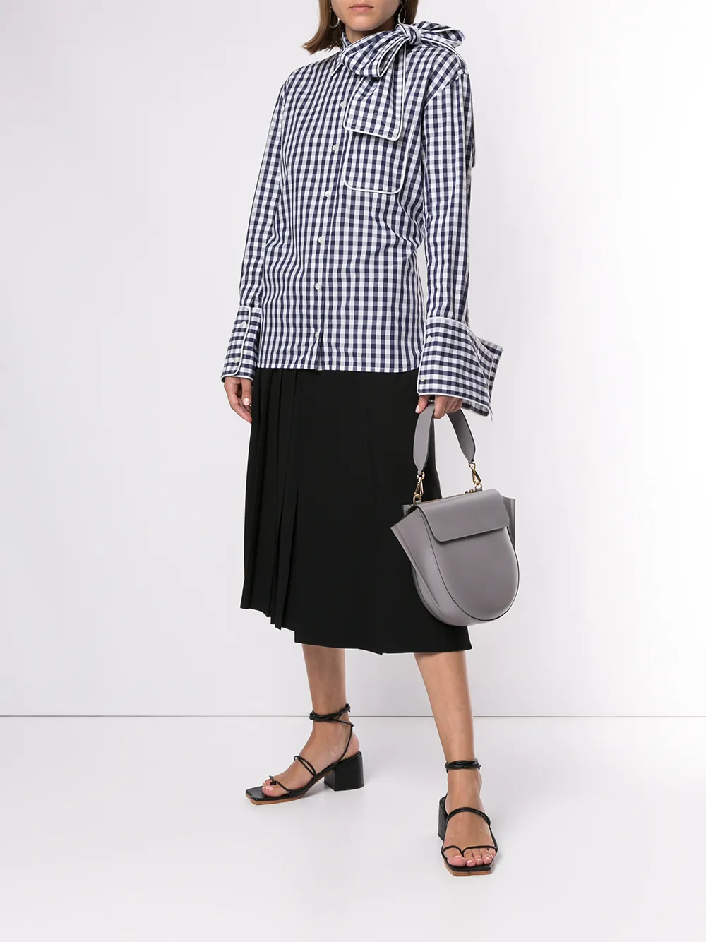  Jw Anderson Hemdkleid Mit Vichy Karomuster   Blau 
