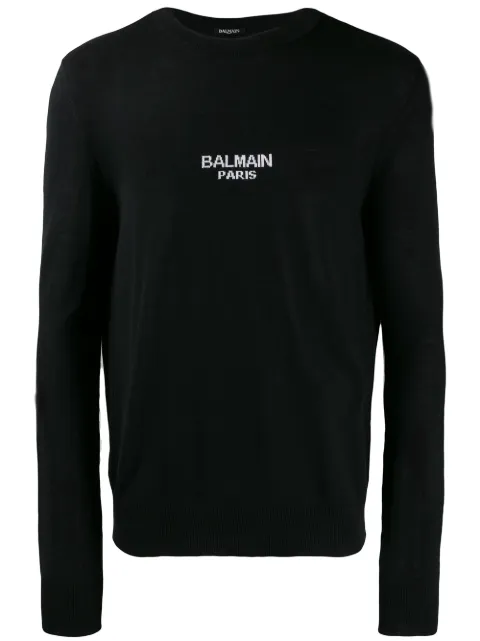 balmain logo sweater