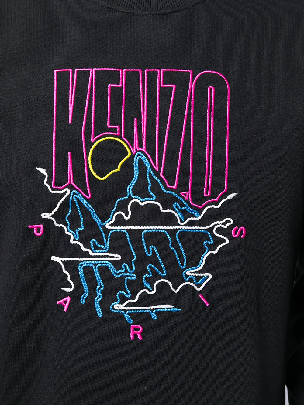 Kenzo Sweater met geborduurd logo Zwart