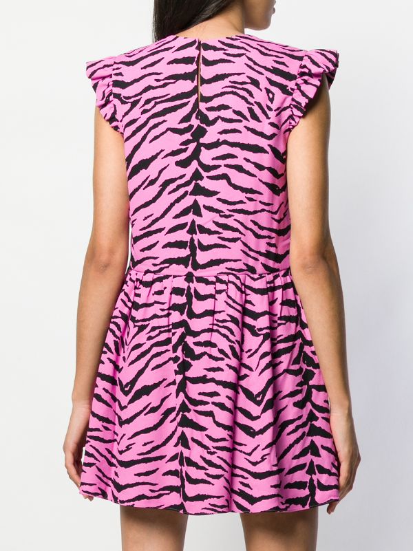 saint laurent zebra dress