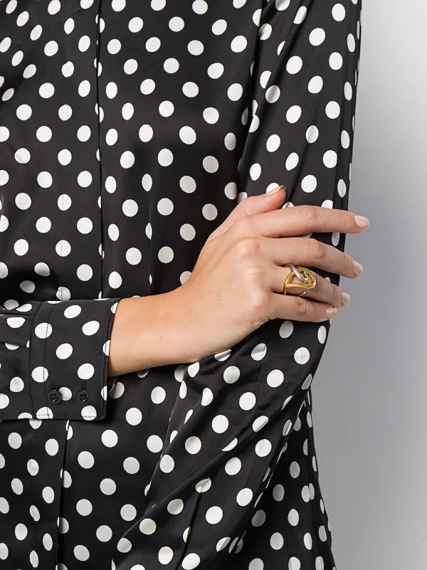 Charlotte Chesnais Blaue Knot Ring | Gold | FARFETCH ID