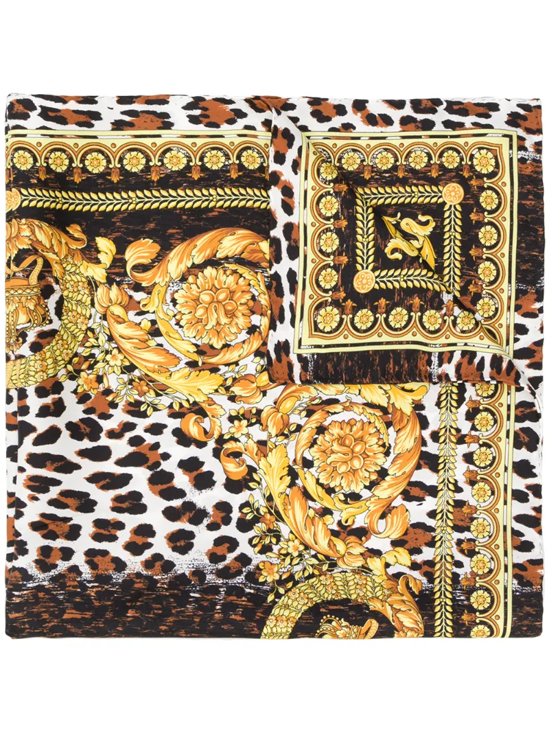 Versace шарф с принтом Barocco