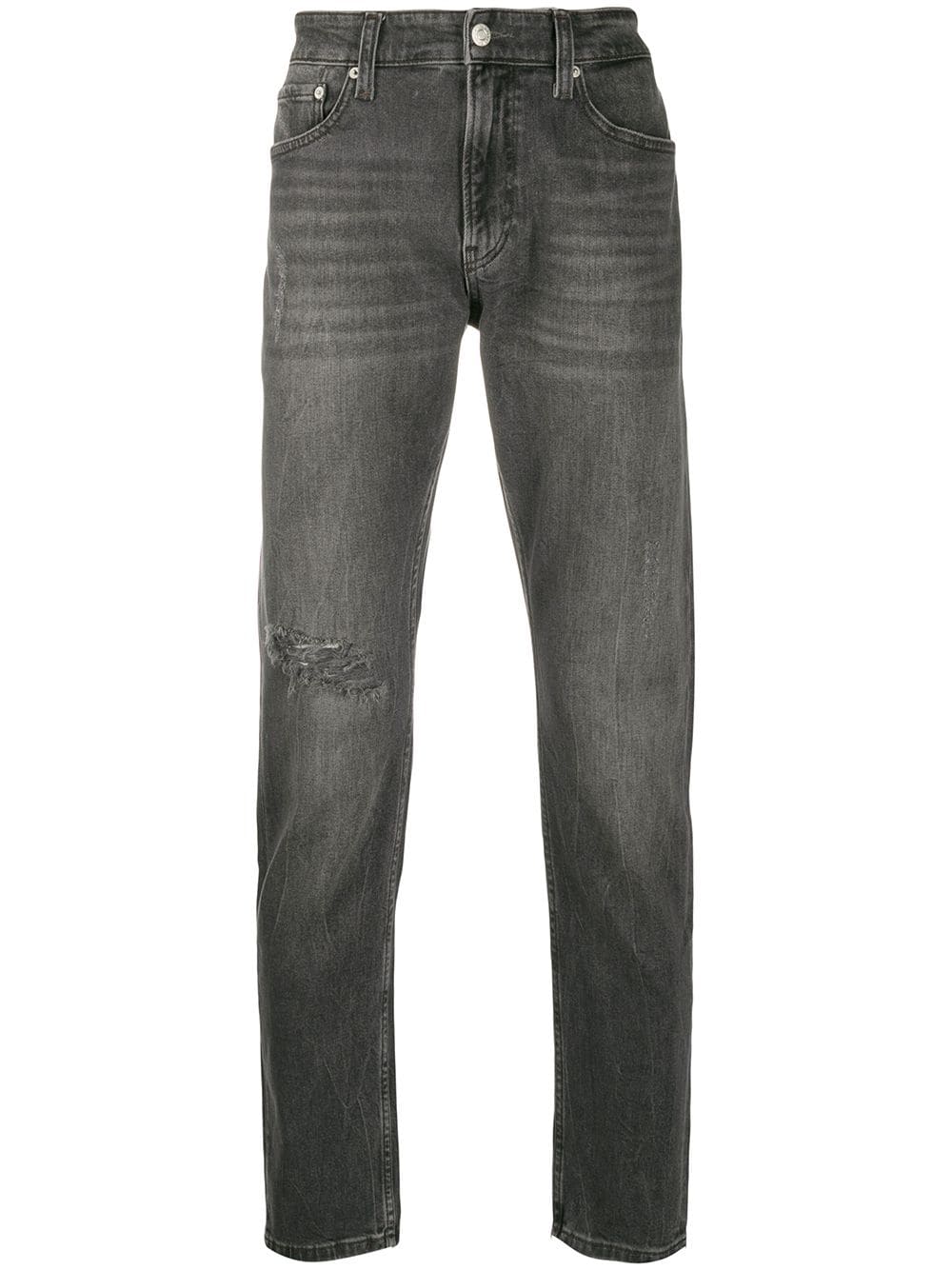 фото Calvin Klein Jeans джинсы кроя слим с эффектом потертости