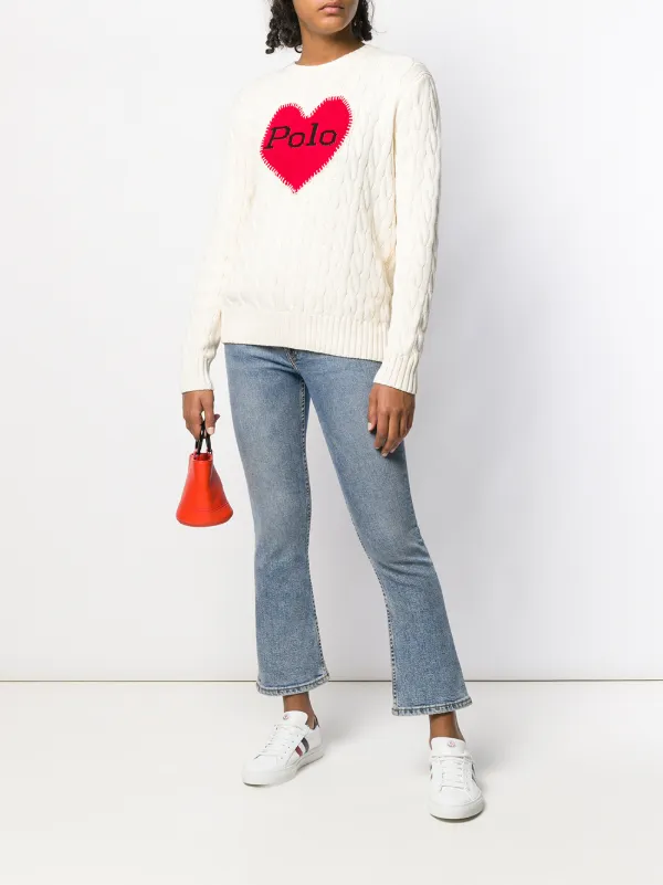polo ralph lauren heart sweater