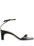 Sergio Rossi sr1 geometric heel sandals - Black