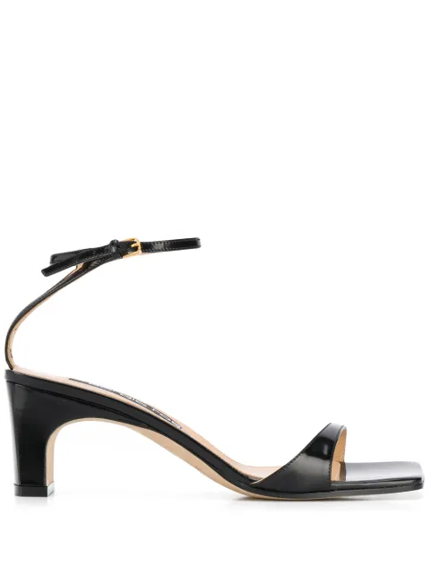 Sergio Rossi sr1 geometric heel sandals