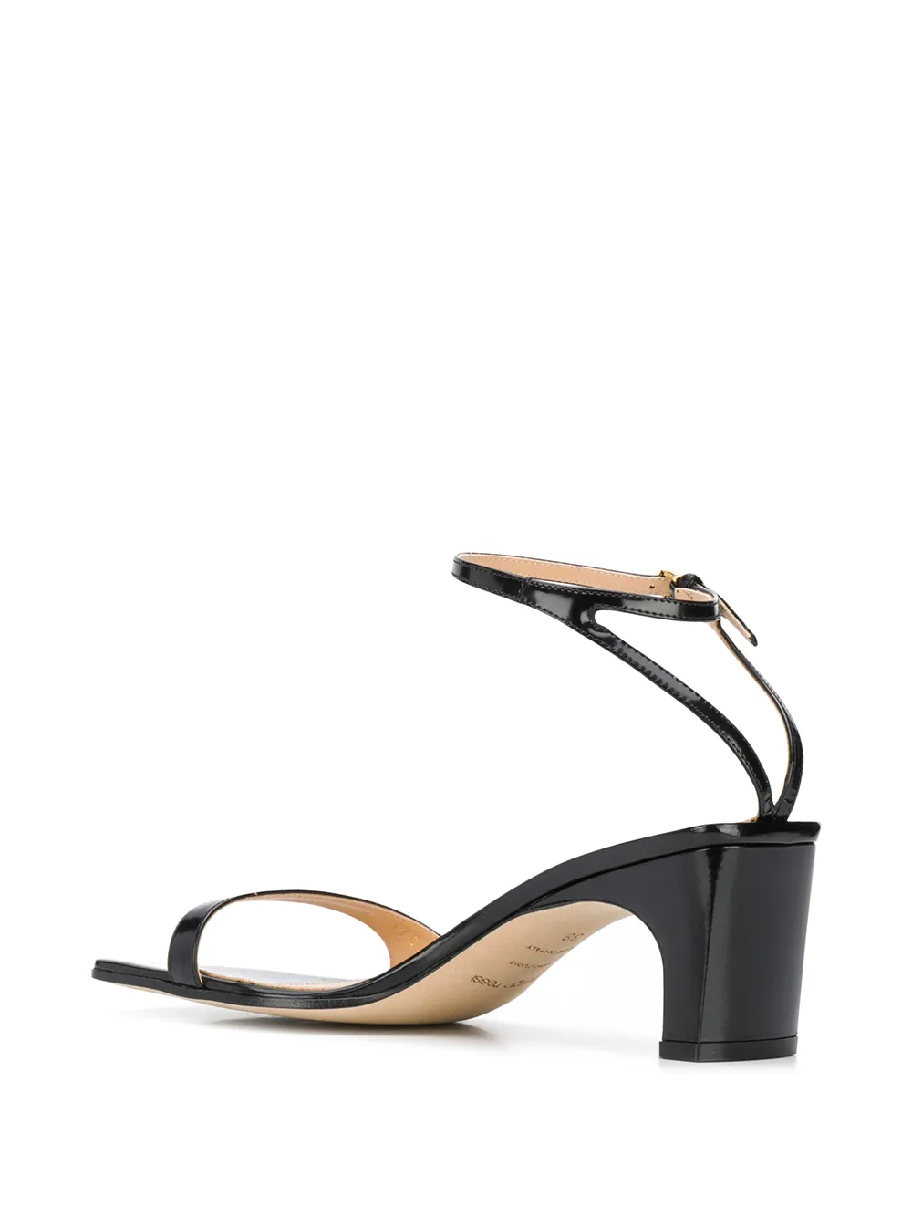Sergio Rossi sr1 geometric heel sandals Black
