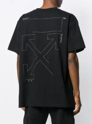 off white t shirt cross