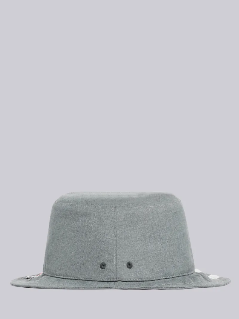 Medium Grey Classic 4-Bar Bucket Hat 