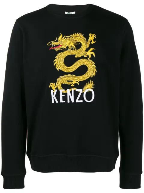 Kenzo Embroidered Dragon Jumper - Farfetch