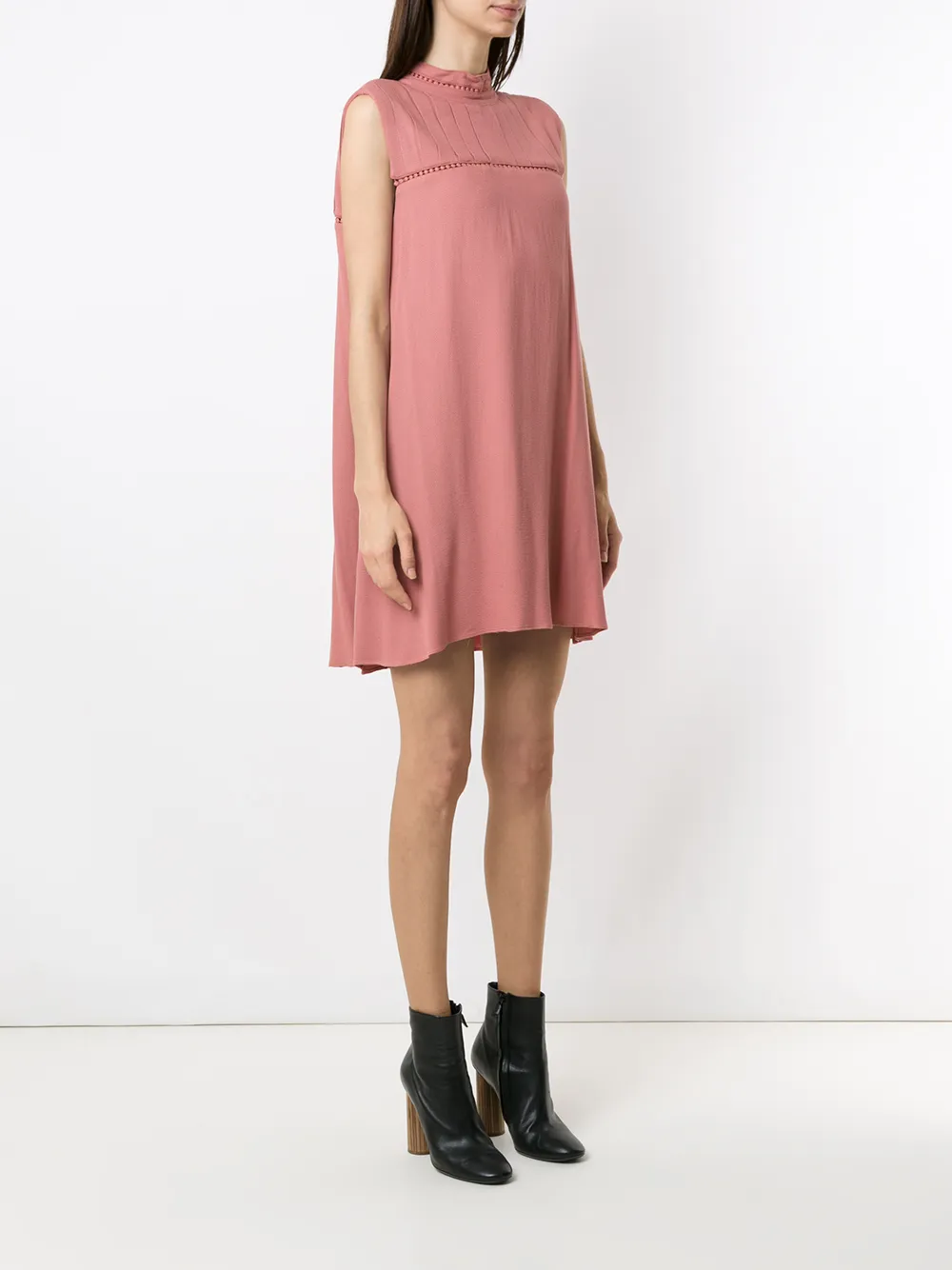 Olympiah Hagia Pleat-detail Dress In Pink