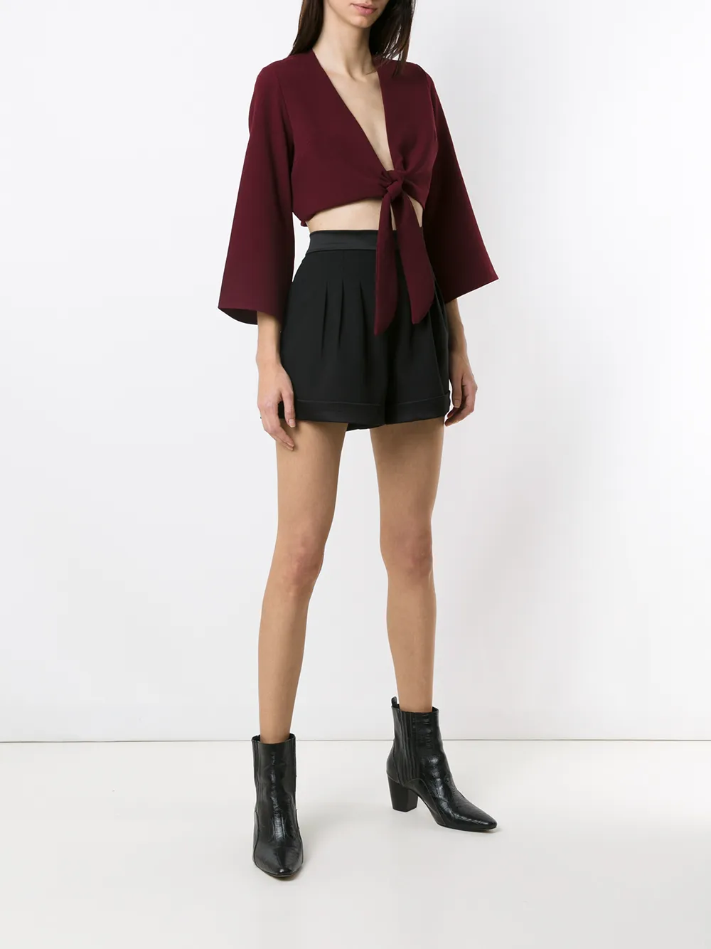 Olympiah Cropped blouse - Rood