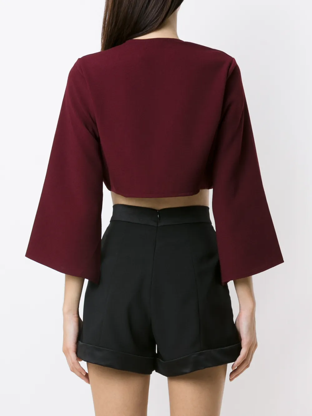 Olympiah Lucca Cropped Blouse In Red