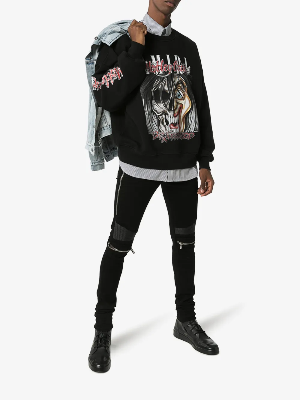 AMIRI MÖTLEY CRÜE GRAPHIC PRINT SWEATSHIRT,S0M02123TE14122689