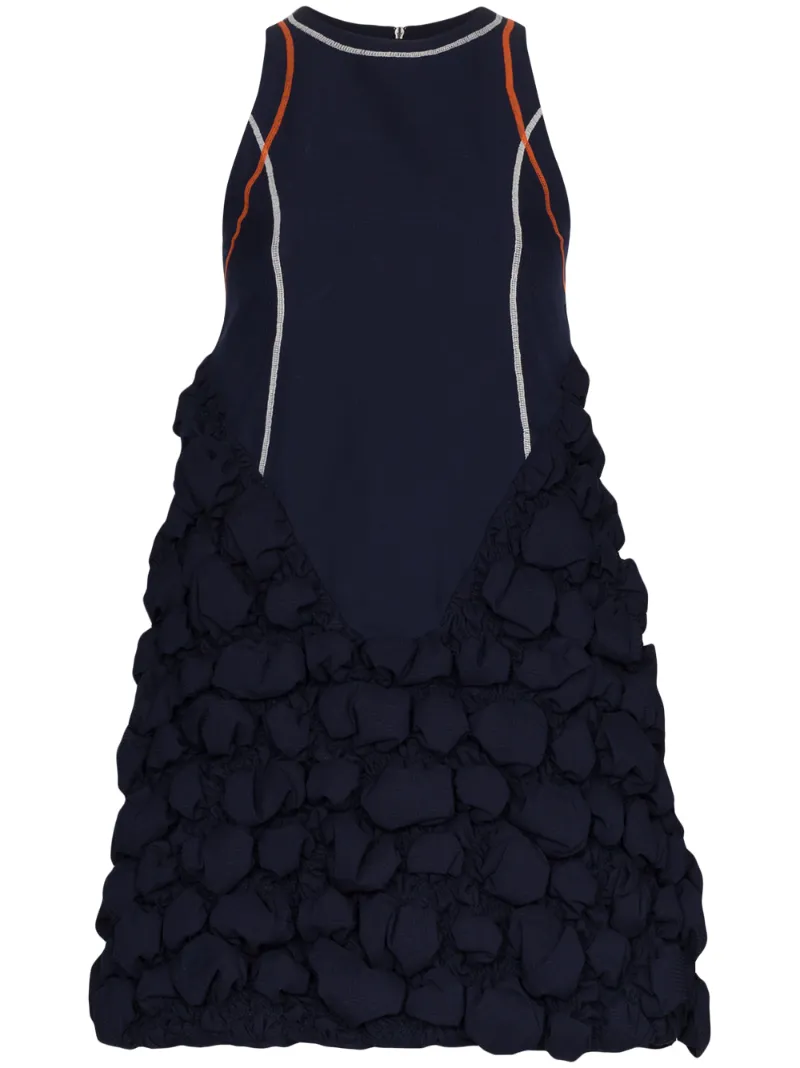 Angel Chen Dresses ANGEL CHEN BUBBLE-DETAIL DRESS - BLUE