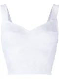 Dolce & Gabbana jacquard corset bustier - White