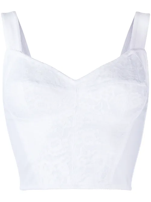 Top crop en dentelle - Dolce & Gabbana - Modalova