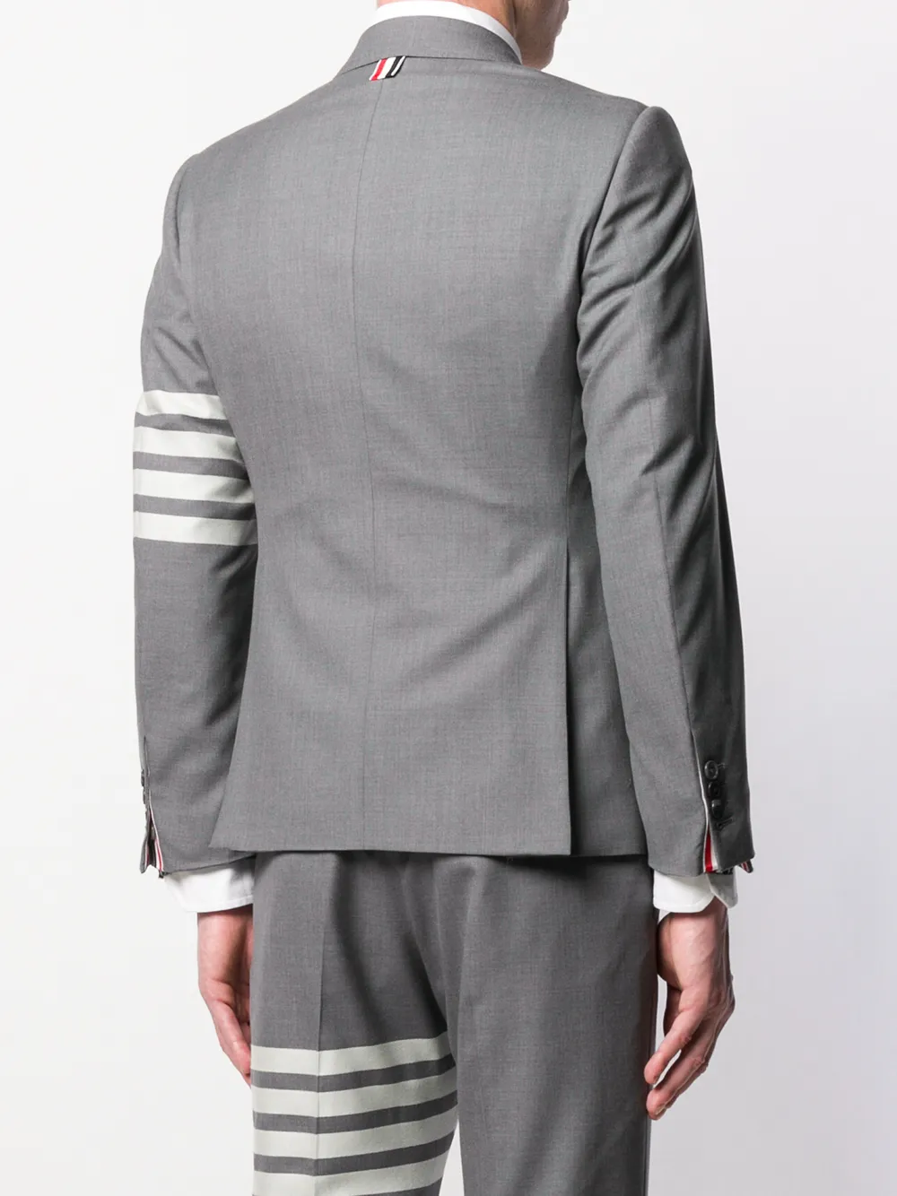Thom Browne Sport Coat Four Bar Merino Wool Blazer In Grey
