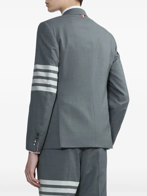 Thom Browne 4-Bar Stripe single-breasted Blazer | Grey