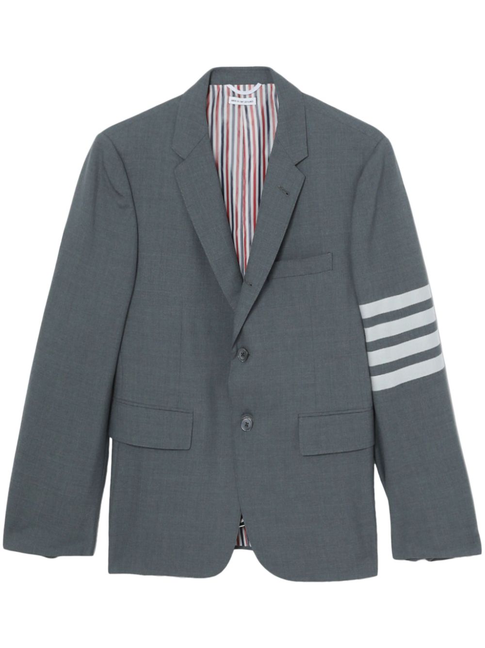 Thom Browne 4-Bar stripe single-breasted blazer - Grey