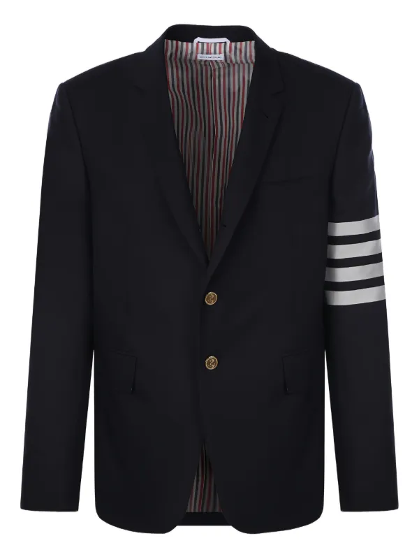 【送料&関税込】Thom Browne Multicolor Wool Blazer THOM BROWNE | Single Breasted Cotton Blazer | Men | Lane