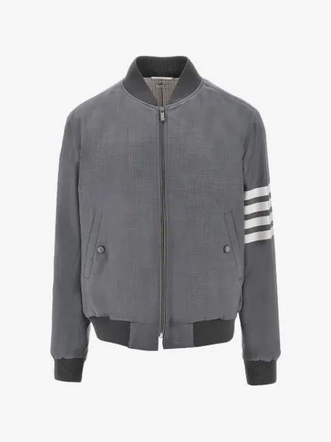 Thom Browne chamarra tejida con motivo 4-Bar