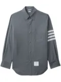 Thom Browne snap front shirt jacket - Grey