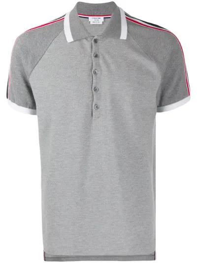 raglan-sleeve piqué polo shirt | Thom 