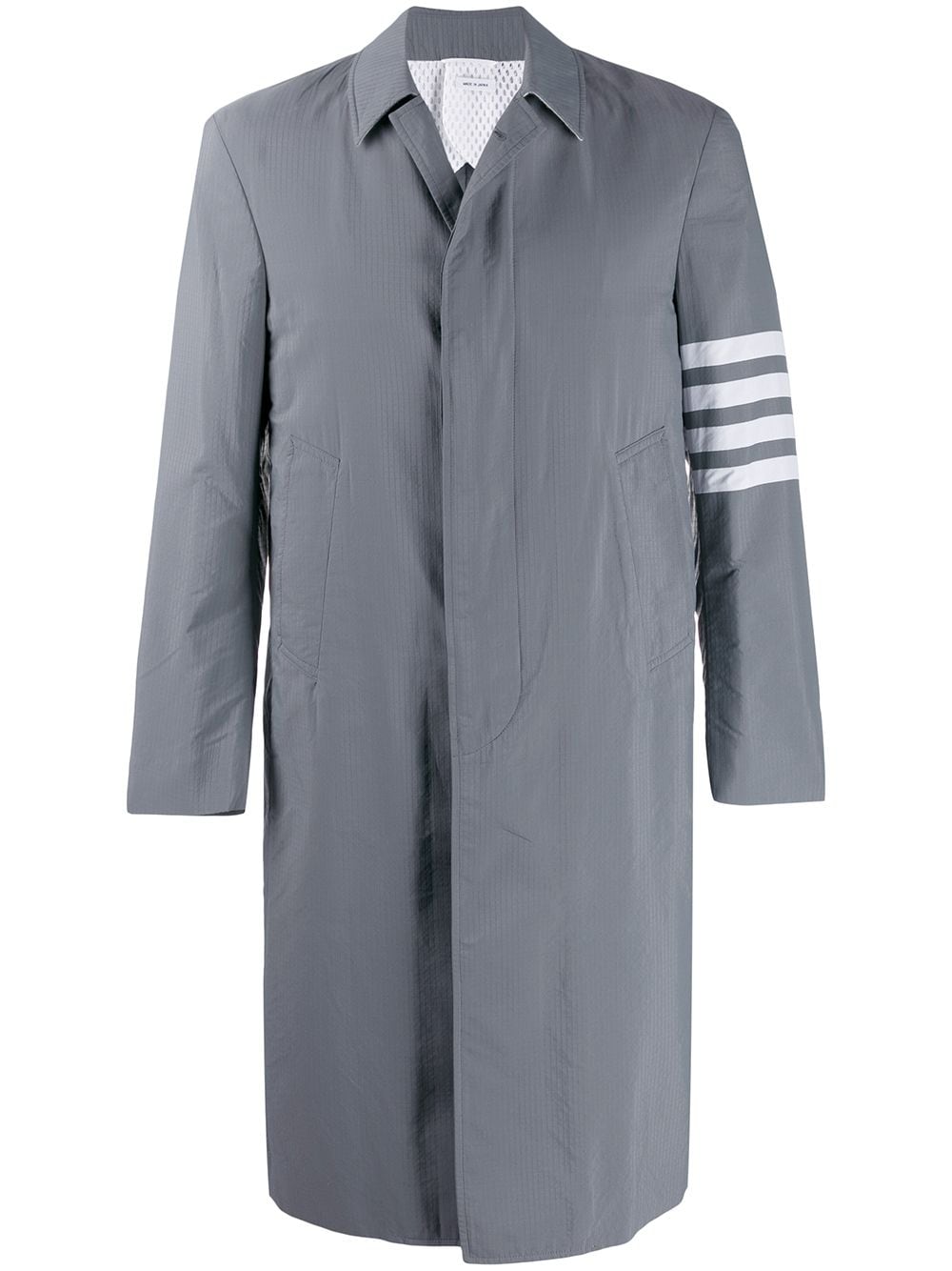 Thom Browne Unconstructed Overcoat In Grey