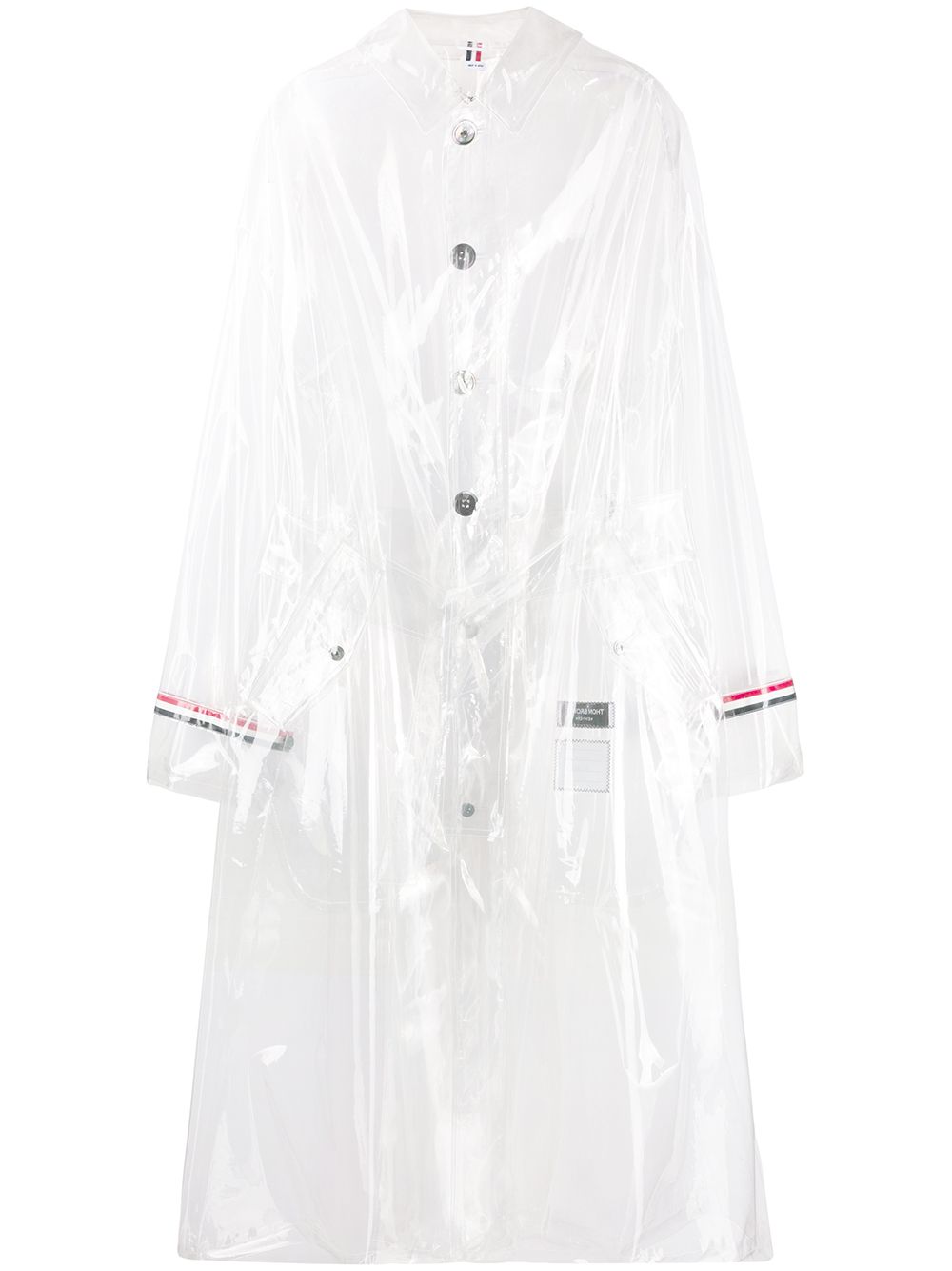 

Thom Browne Plastic Raglan Car Coat - Neutrals