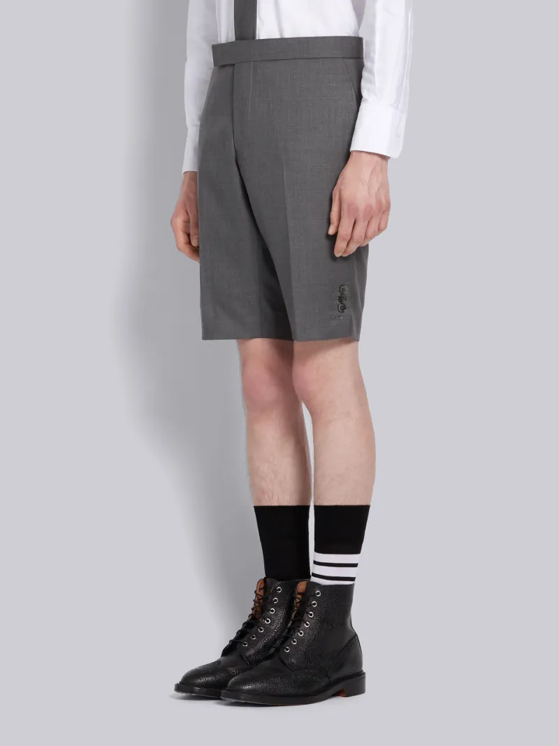 Medium Grey Super 120s Twill Short 