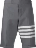 Thom Browne 4-Bar plain weave suiting shorts - Grey