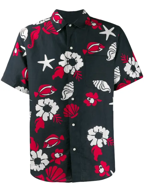 Thom Browne RWB Multi Heavy Voile Short Sleeve Shirt