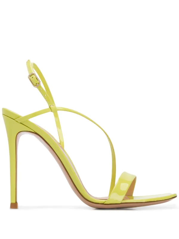 yellow strappy sandals