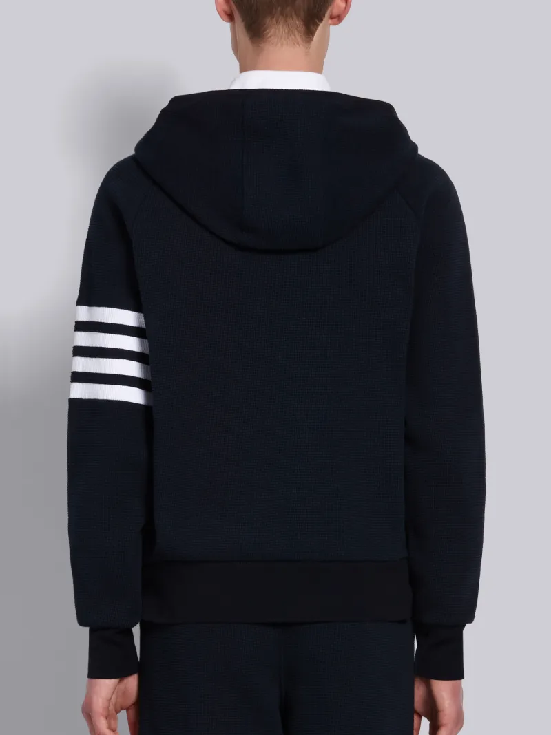 waffle zip up hoodie
