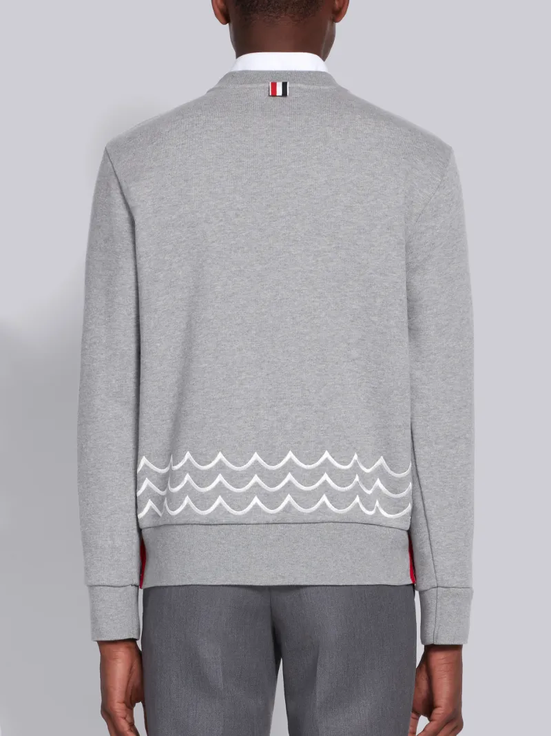 grey loopback sweatshirt