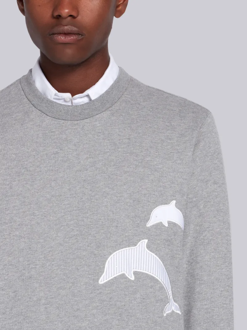 grey loopback sweatshirt